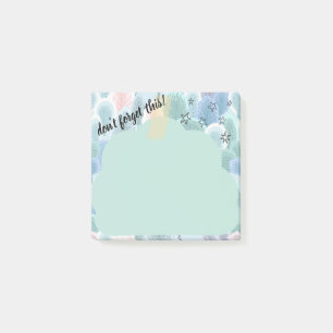 Vergessen Sie dieses Cloud-Band nicht Post-it Klebezettel