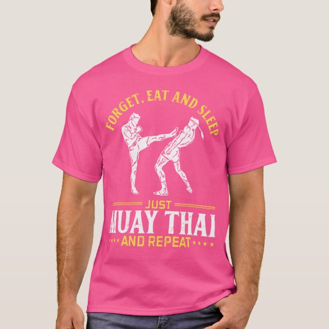 Vergessen Sie Essen und schlafen Sie nur viel Thai T-Shirt (Vorderseite)