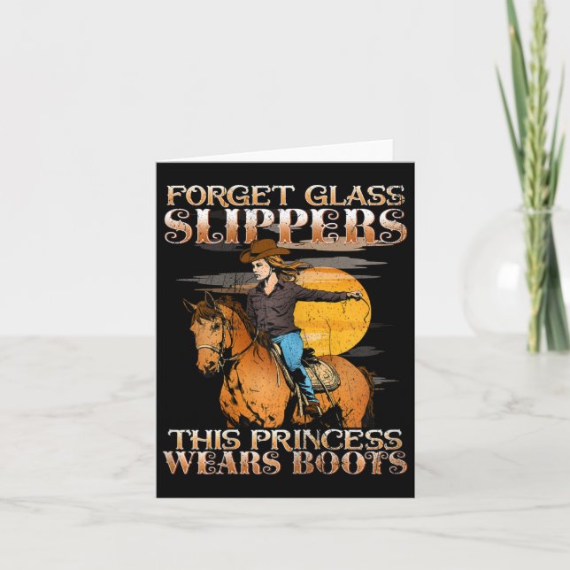 Vergessen Sie GL Slippers Dieses Prinzessin trägt  Karte (Vorderseite)