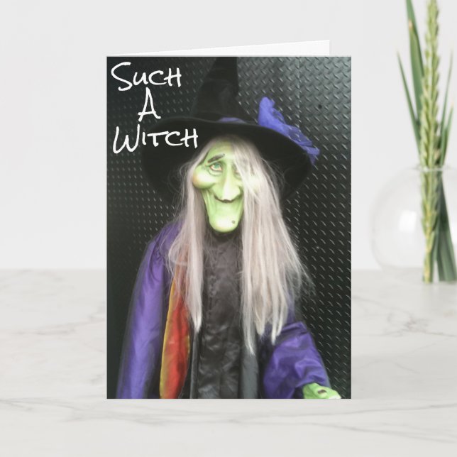 VERGESSEN SIE IHREN GEBURTSTAG - SO EINEN WITCH KARTE (Vorderseite)