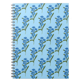 Vergessen Sie mich nicht Blume Notebook Blue Muste Notizblock