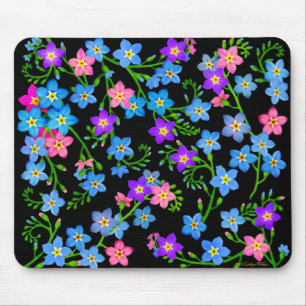 Vergessen Sie mich nicht Garten-Blumen Mousepad