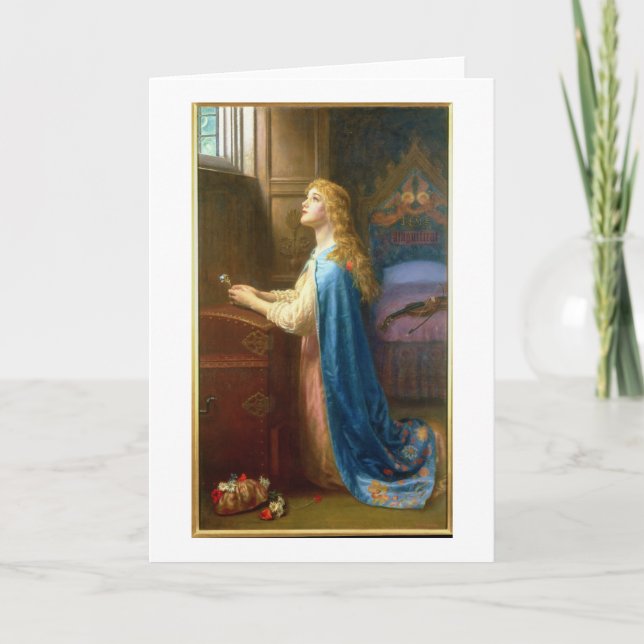 "Vergessen Sie mich nicht" (Öl auf Leinwand) Karte (Vorderseite)