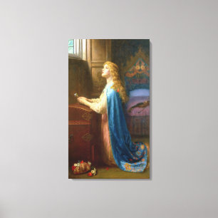 "Vergessen Sie mich nicht" (Öl auf Leinwand) Leinwanddruck