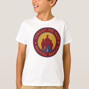 Vergessen Sie mich nicht Tierrettungs-Kinderlogo T T-Shirt