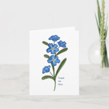 Vergessen Sie mir keine Blume Grußkarte