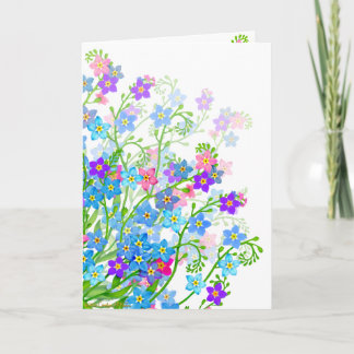 Vergessen Sie mir keine Garden-Blume-Karte Karte
