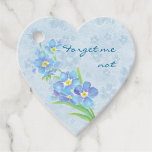 Vergessen Sie mir nicht Custom Watercolor Garden B Geschenkanhänger
