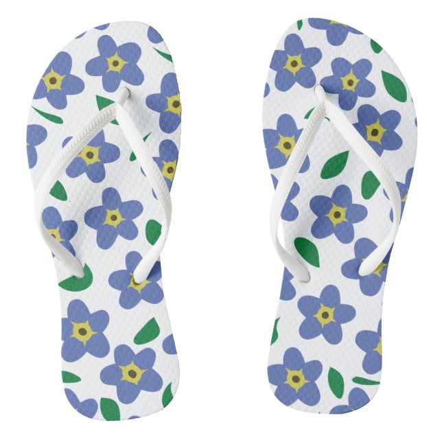 Vergessen Sie mir nicht die floralen Flip Flops fü (Fußbett)