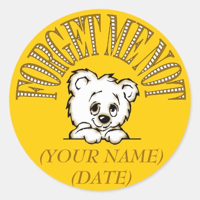 VERGESSEN SIE MIR NICHT STICKER (Vorderseite)