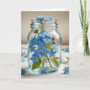 Vergessen Sie nicht-Blume für Ihr Denken Karte