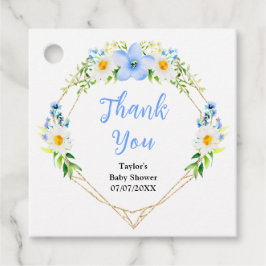 Vergessen Sie nicht-Daisies Floral Baby Shower Vie Geschenkanhänger