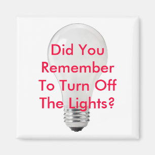 Vergessen Sie nicht, das grüne Magnet der Leuchten