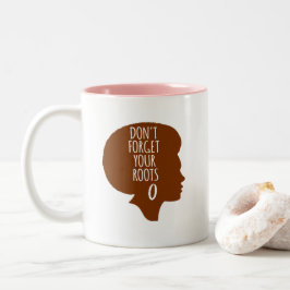 Vergessen Sie nicht, dass Sie einen schwarz-afrika Zweifarbige Tasse