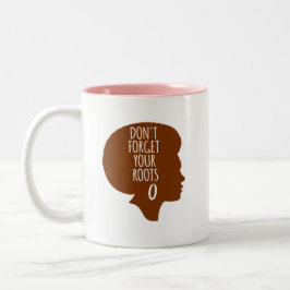 Vergessen Sie nicht, dass Sie einen schwarz-afrika Zweifarbige Tasse
