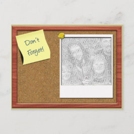 Vergessen Sie nicht die Fotovorlage Postkarte