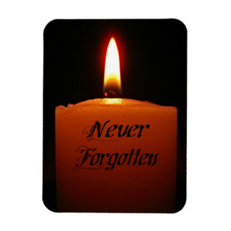 Vergessen Sie nicht die Kerzenflamme Magnet