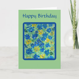 Vergessen Sie nicht-florale Geburtstagskarte Karte