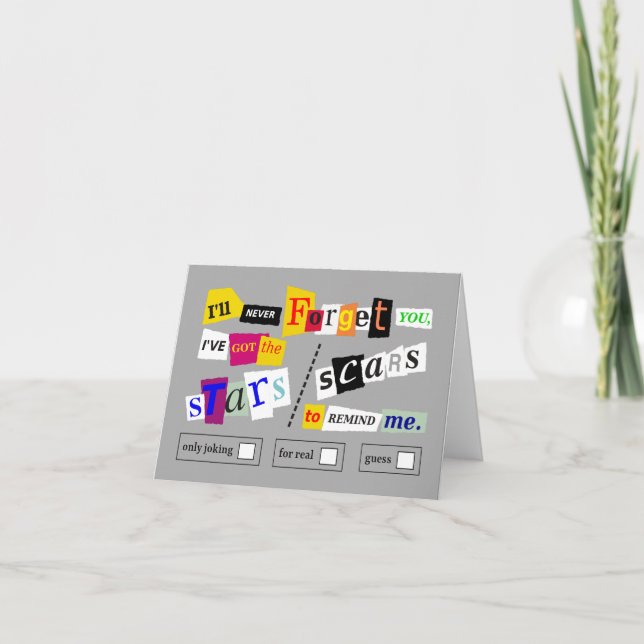 " Vergessen Sie nicht " Grußkarte Feiertagskarte (Vorderseite)