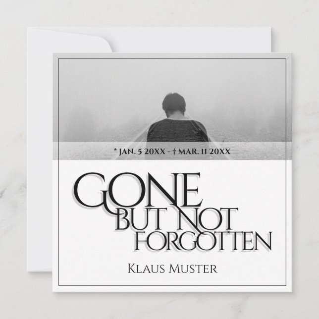 Vergessen Sie nicht - hell (Vorderseite)