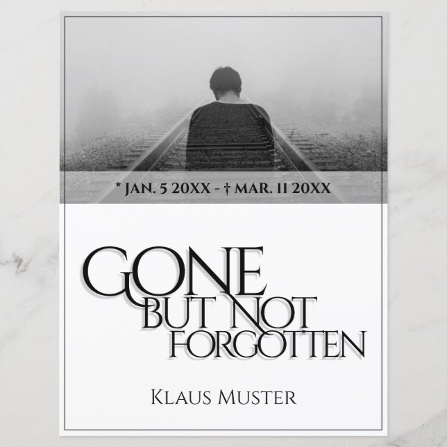 Vergessen Sie nicht - hell (Vorderseite)