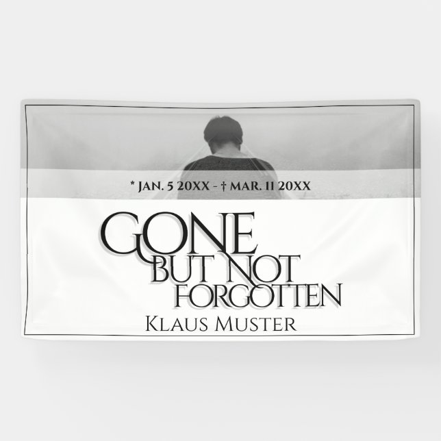 Vergessen Sie nicht - hell Banner (Horizontal)