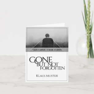 Vergessen Sie nicht - hell Karte