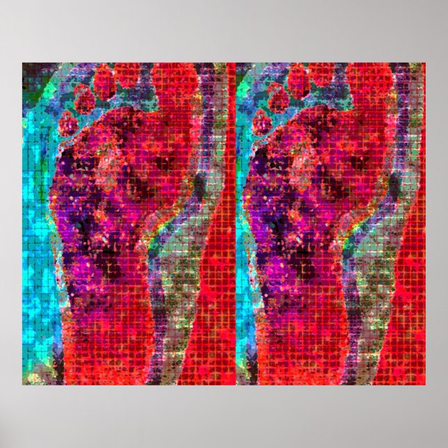 Vergessen Sie nicht, Ihre FOOT-Printwerbung verlas Poster (Vorne)