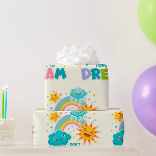 Vergessen Sie nicht, inspirierende Sonnenwolken zu Geschenkpapier