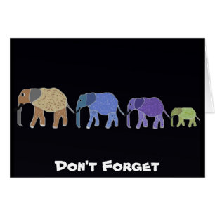Vergessen Sie nicht Karte