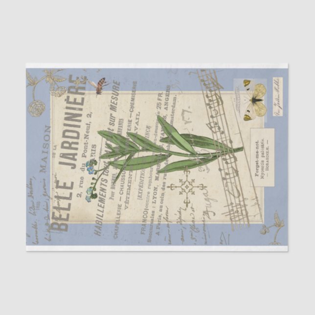 Vergessen Sie nicht mit Honeybee, Gerahmt für Deco Seidenpapier (Vorderseite)