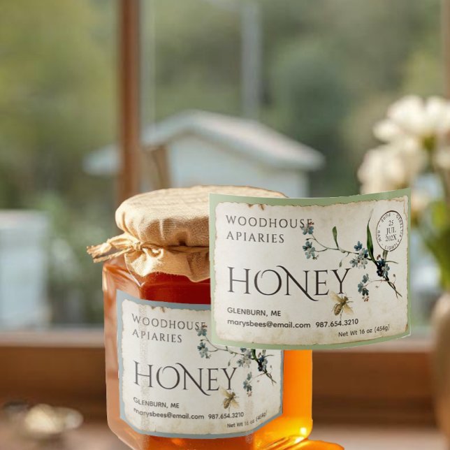 Vergessen Sie nicht Pergament Bienenhonig nach der Lebensmitteletikett (Von Creator hochgeladen)