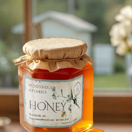 Vergessen Sie nicht-Pergament Bienenhonig nach Mar Lebensmitteletikett