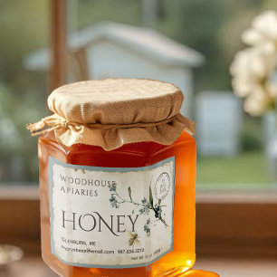 Vergessen Sie nicht-Pergament Bienenhonig nach Mar Lebensmitteletikett