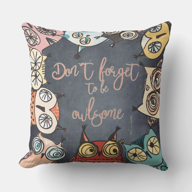 Vergessen Sie nicht, schuldig zu sein Kissen (Vorderseite)