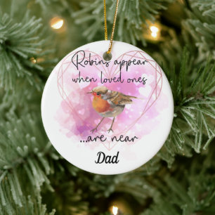 Vergessen Sie nicht Weihnachten Bauble Robins ersc Keramik Ornament