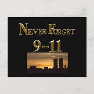 VERGESSEN SIE NIE 9-11 POSTKARTE