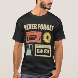 Vergessen Sie nie Audio Cassette 70er 80er 90s T-Shirt