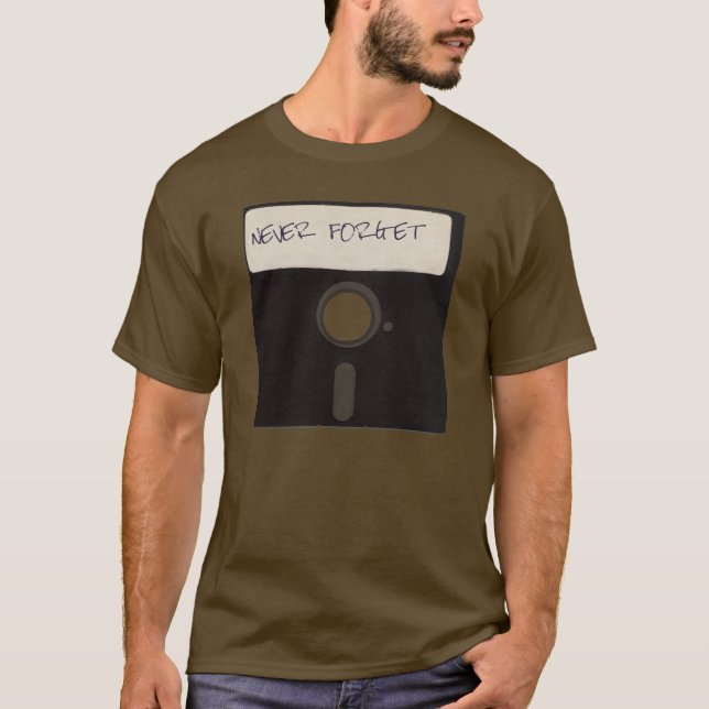 Vergessen Sie nie Computer-Disketten T-Shirt (Vorderseite)