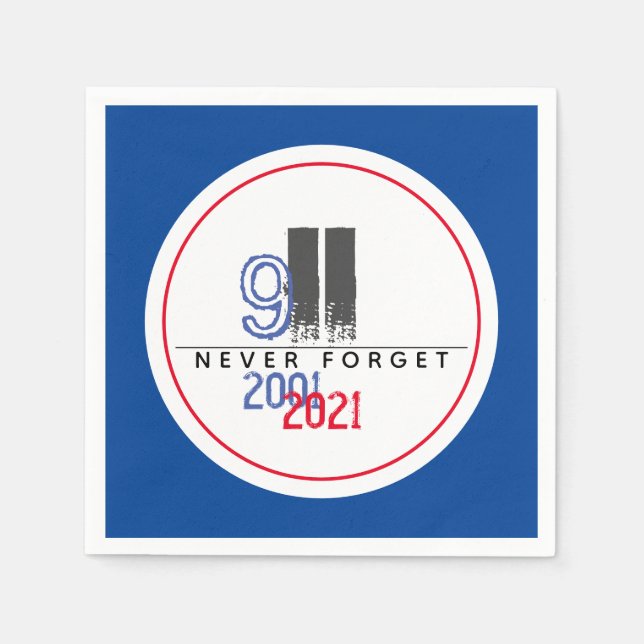 Vergessen Sie nie das 11. Patriotische Welthandels Serviette (Vorderseite)