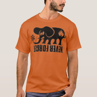 Vergessen Sie nie das Design eines schwarzen Skate T-Shirt