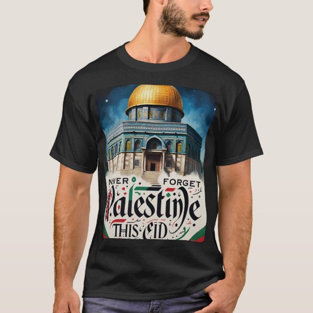 Vergessen Sie nie das Palestine Mens Tshirt (Vorderseite)