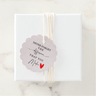 Vergessen Sie nie den Unterschied, den Sie Geschen Geschenkanhänger