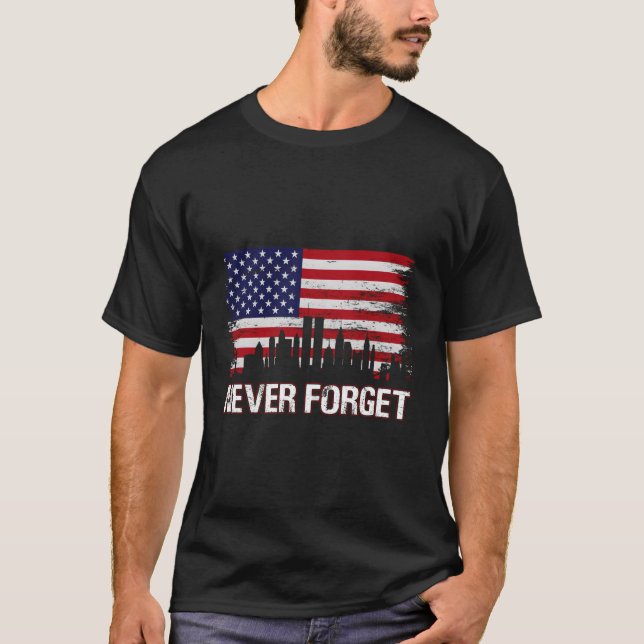 Vergessen Sie nie die 1911-amerikanische Flagge 91 T-Shirt (Vorderseite)