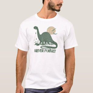 Vergessen Sie nie Dinosaurier-Shirt- und T-Shirt