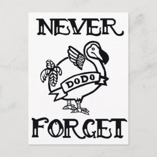 Vergessen Sie nie - Dodo Postkarte
