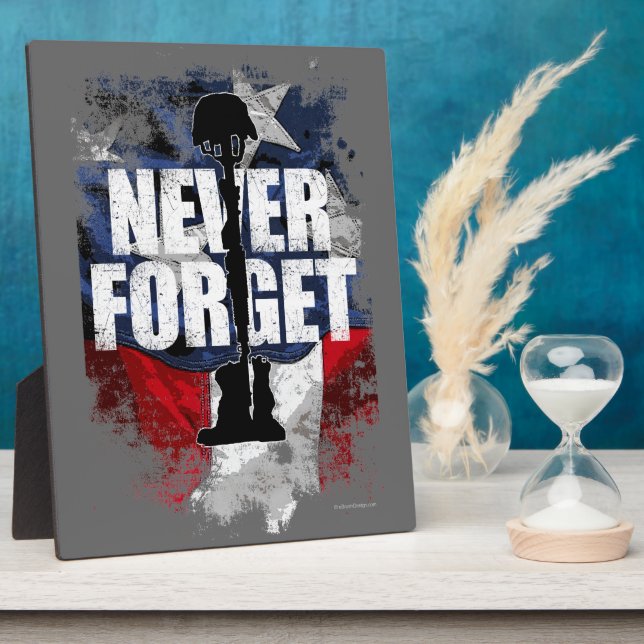 Vergessen Sie nie (Gedenktag) Fotoplatte (Seite)