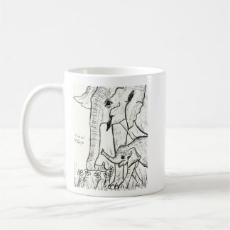 Vergessen Sie nie Kaffeetasse