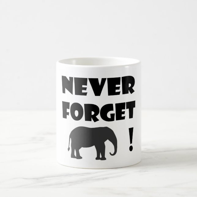 vergessen Sie nie klassische Tasse (Mittel)