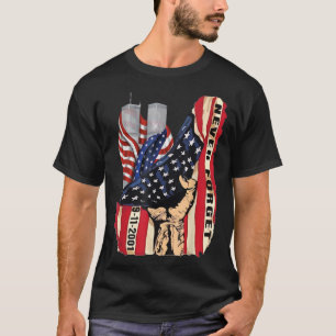 Vergessen Sie nie patriotische 911-Fahnensepte aus T-Shirt